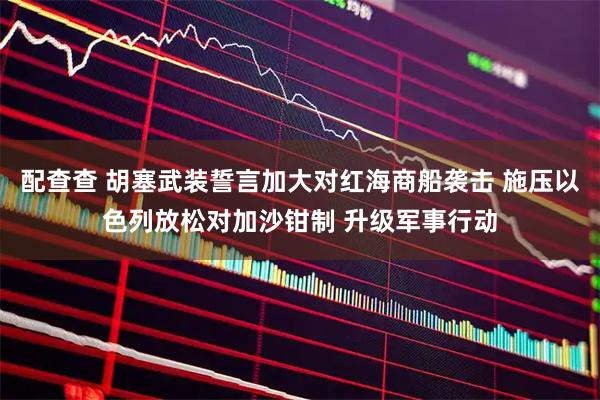 配查查 胡塞武装誓言加大对红海商船袭击 施压以色列放松对加沙钳制 升级军事行动